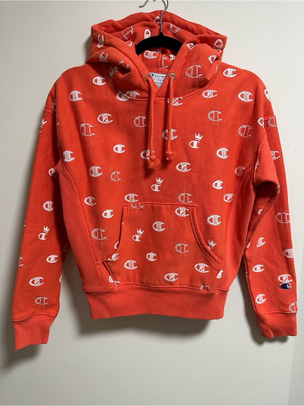 Champion Women's Pink Logo Hoodie